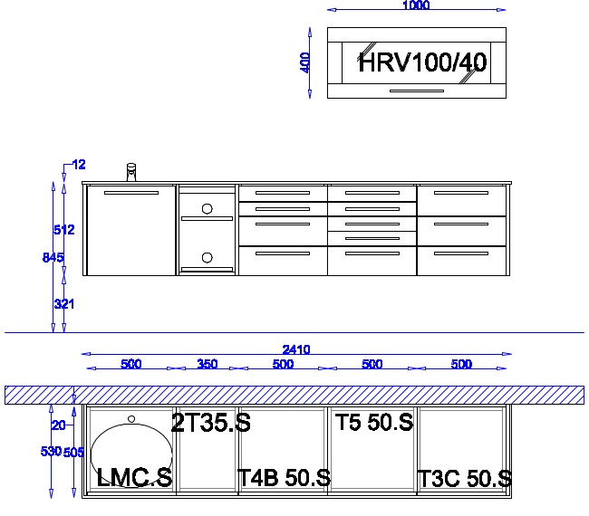 Concept MEZENC 5 lments suspendus + 1 lement haut 1